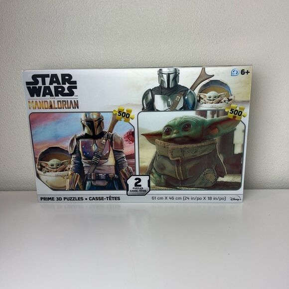 Star Wars The Mandalorian Prime 3D Puzzles Two Pack 500pc - Picture 2 of 2